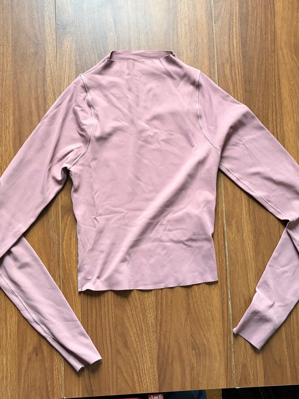 Nike Women's Long Sleeve Mock Neck Top - Dusty Pink